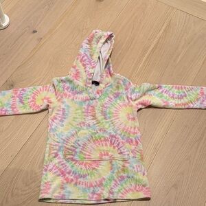 Colorful Tie-Dye Kids Hooded Swim Coverup